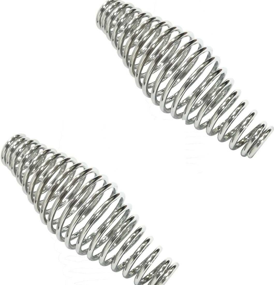 BBQ Heavy Duty Cool Touch Stove Spring Handle Grip, Custom Grill Smoker Pits and Wood Stove Firebox Door Handle (2)