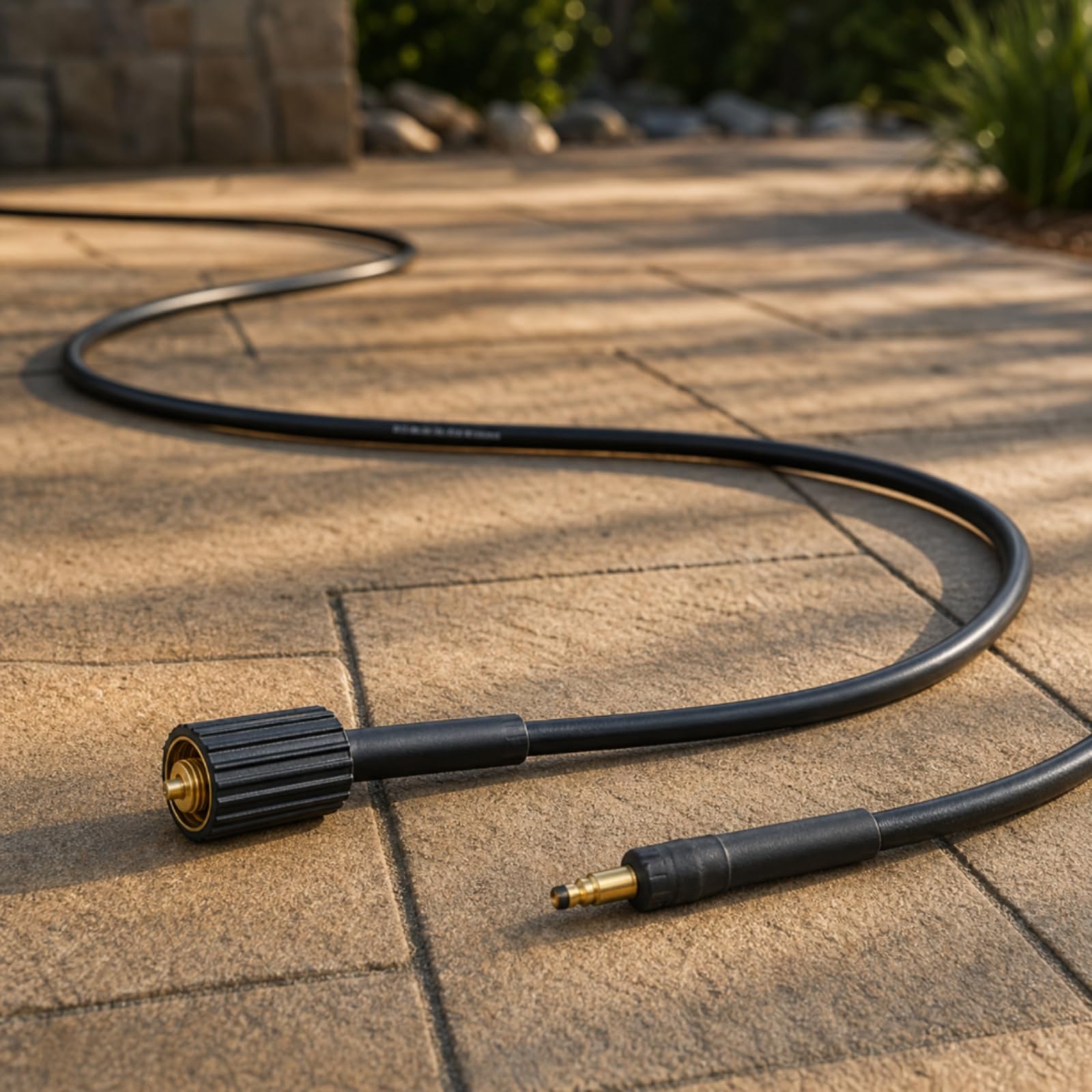 Milageto de Limpieza de Alta Presión Compatible con Hidrolimpiadora C Model 130 Tubo Conducto PVC Flexible de Uso con Conectores, 10m