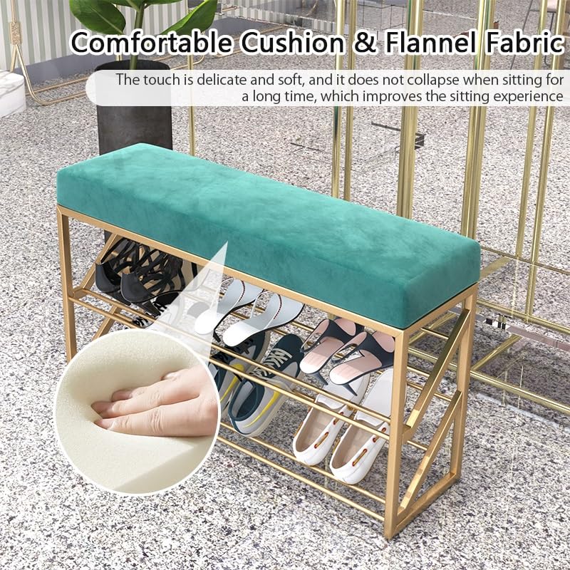 Banc à chaussures gris anthracite en design compact pour entrée - 6
