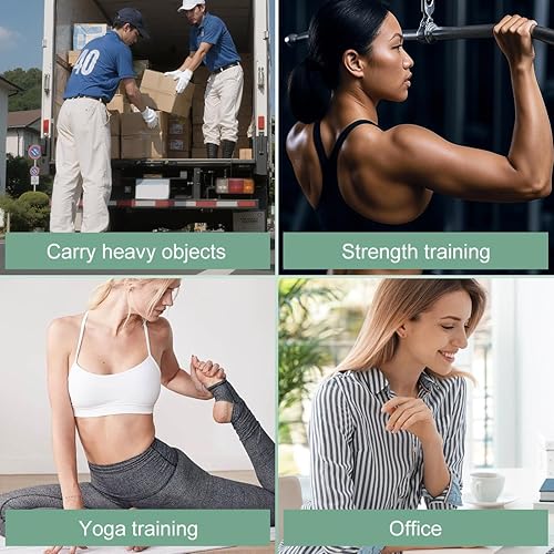 Miniatura 7 de Tirantes de espalda para dolor de espalda baja Transpirable Cinturón lumbar con correas ajustables dobles (cintura 36.6"-43.3")