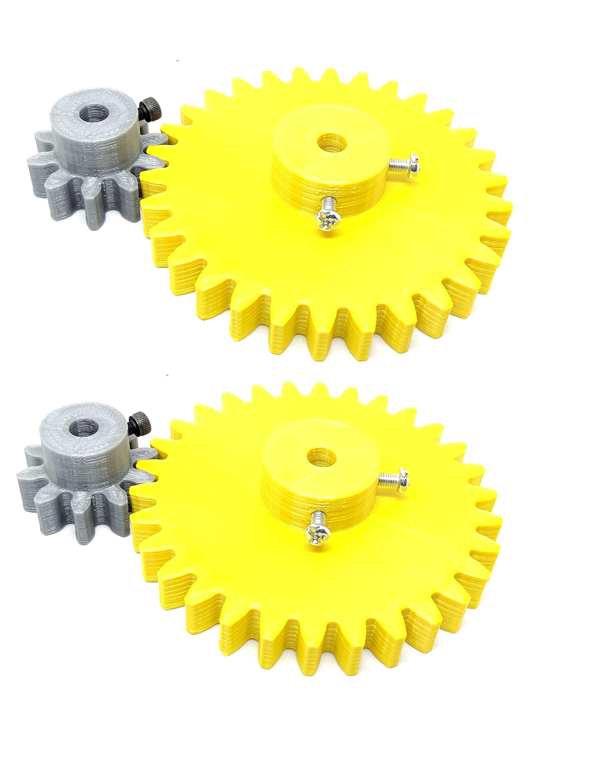 INVENTO 2pcs 3D Printed Plastic Spur Gear 10 Teeth (30mm dia) +30 Teeth (80mm dia), 10mm Width, 6mm hole for DIY Projects (B0875J8PND) Amazon Price History, Amazon Price Tracker