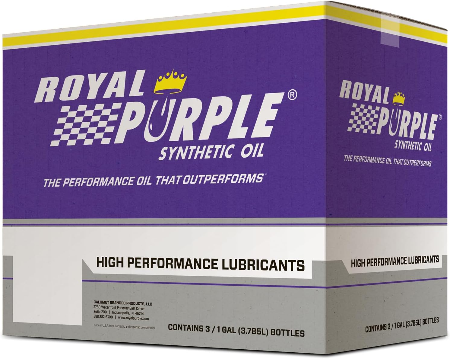 Royal Purple 80456 Duralec Ultra 10W30 Oil Case, 3 Gallon, 1 Pack
