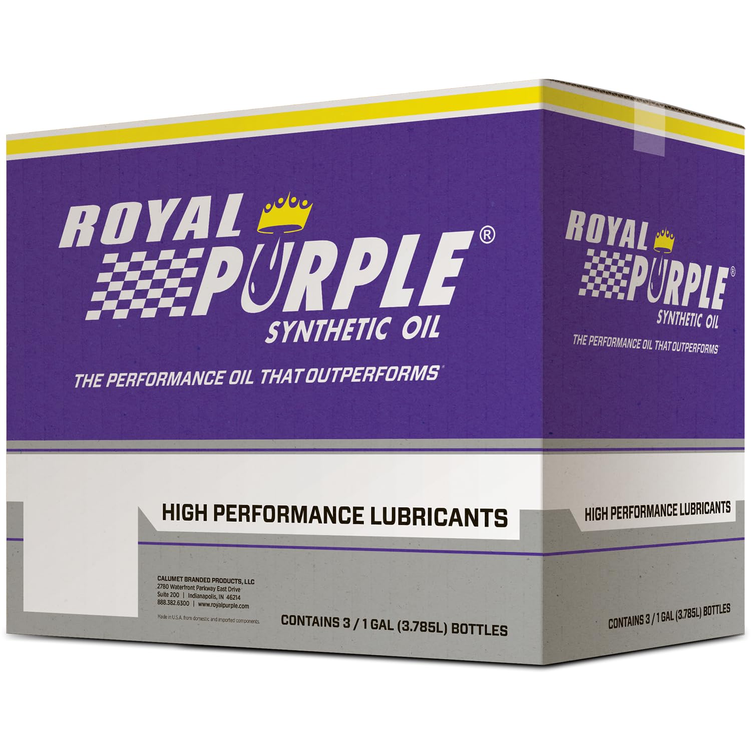 Royal Purple 80456 Duralec Ultra 10W30 Oil Case, 3 Gallon, 1 Pack