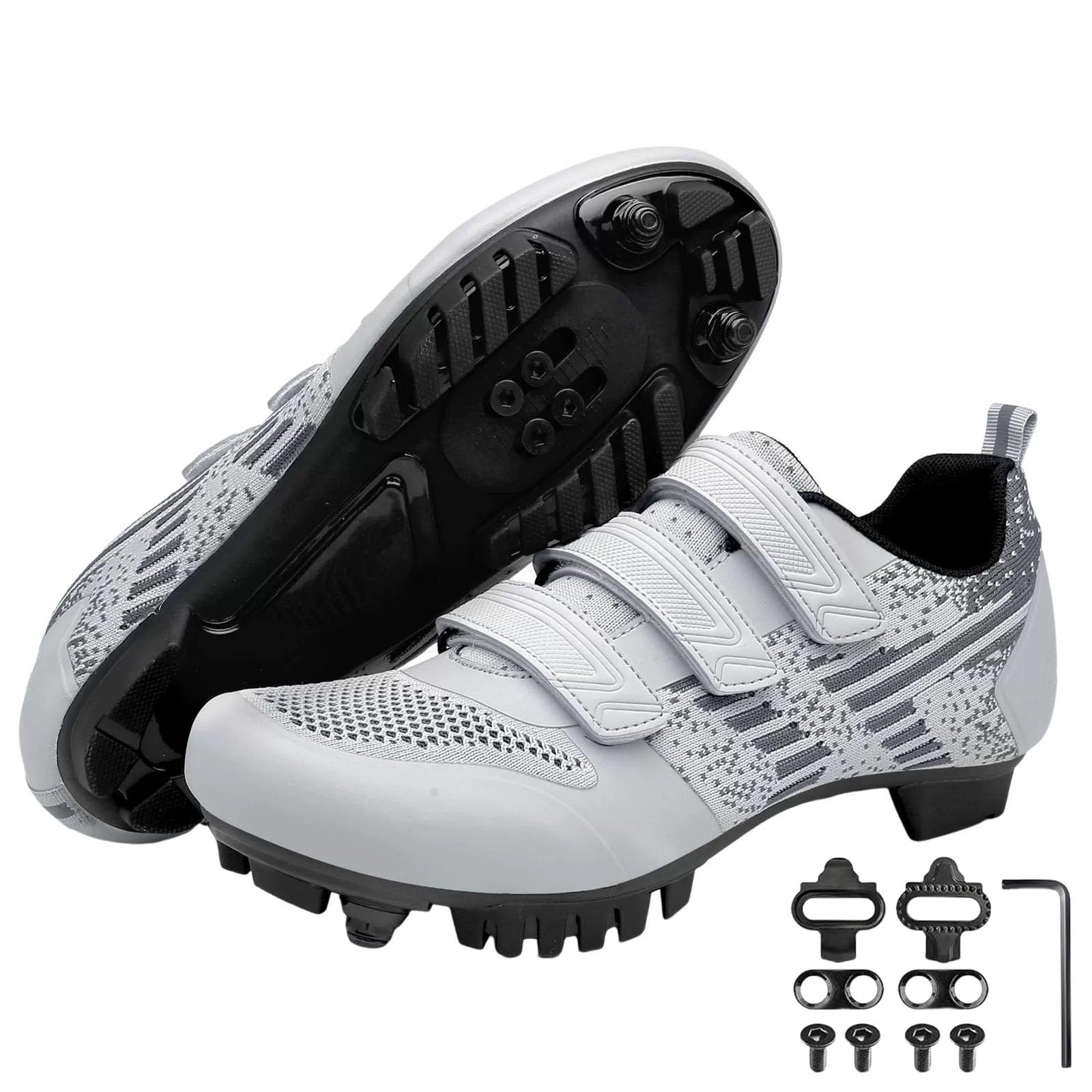 Scarpe MTB Uomo Donna - Traspiranti, Antiscivolo, Compatibili SPD, Per Mountain Bike E Spinning