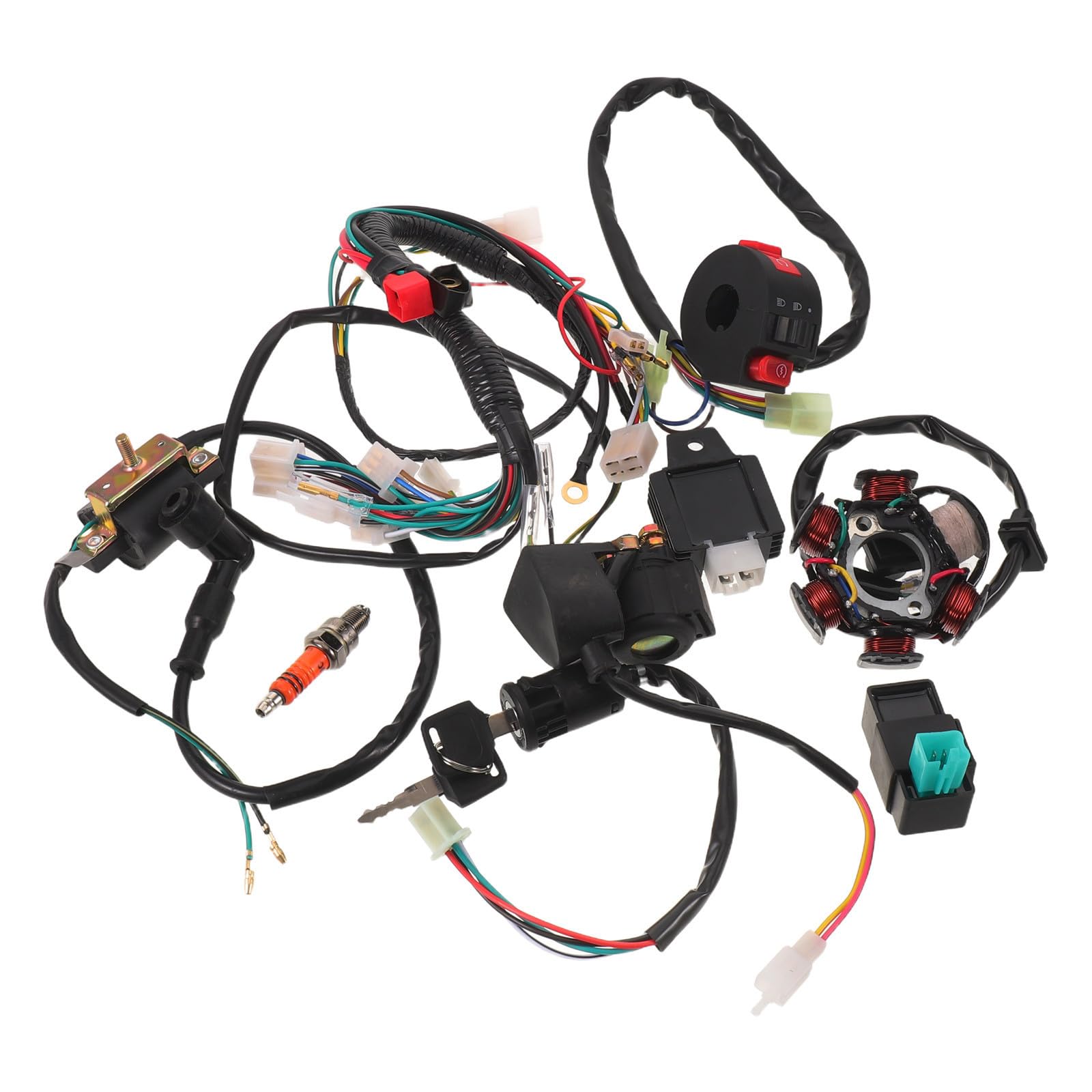 Kit de Faisceau Câbles pour Vtt 6 Bobines 5 Fils 70 90 110cc