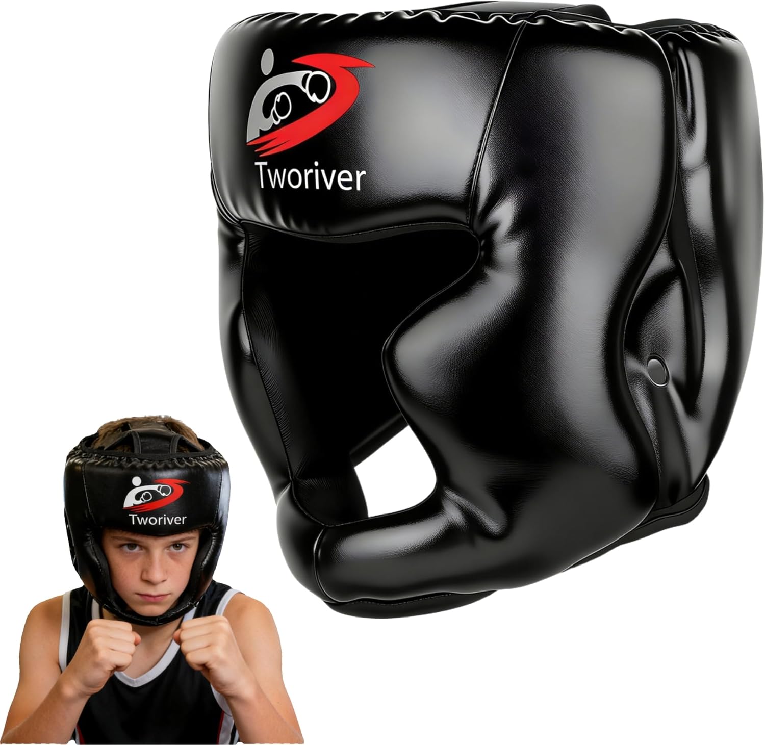 Boxing Headgear 1 Pack, Adjustable Boxing Head Gear Toys Gifts for Girls Boys Helmet for Adult Men & Kids,Closed-Type Safe,for MMA Sparring,Muay Thai,Kickboxing Training Gear,Strong Grip