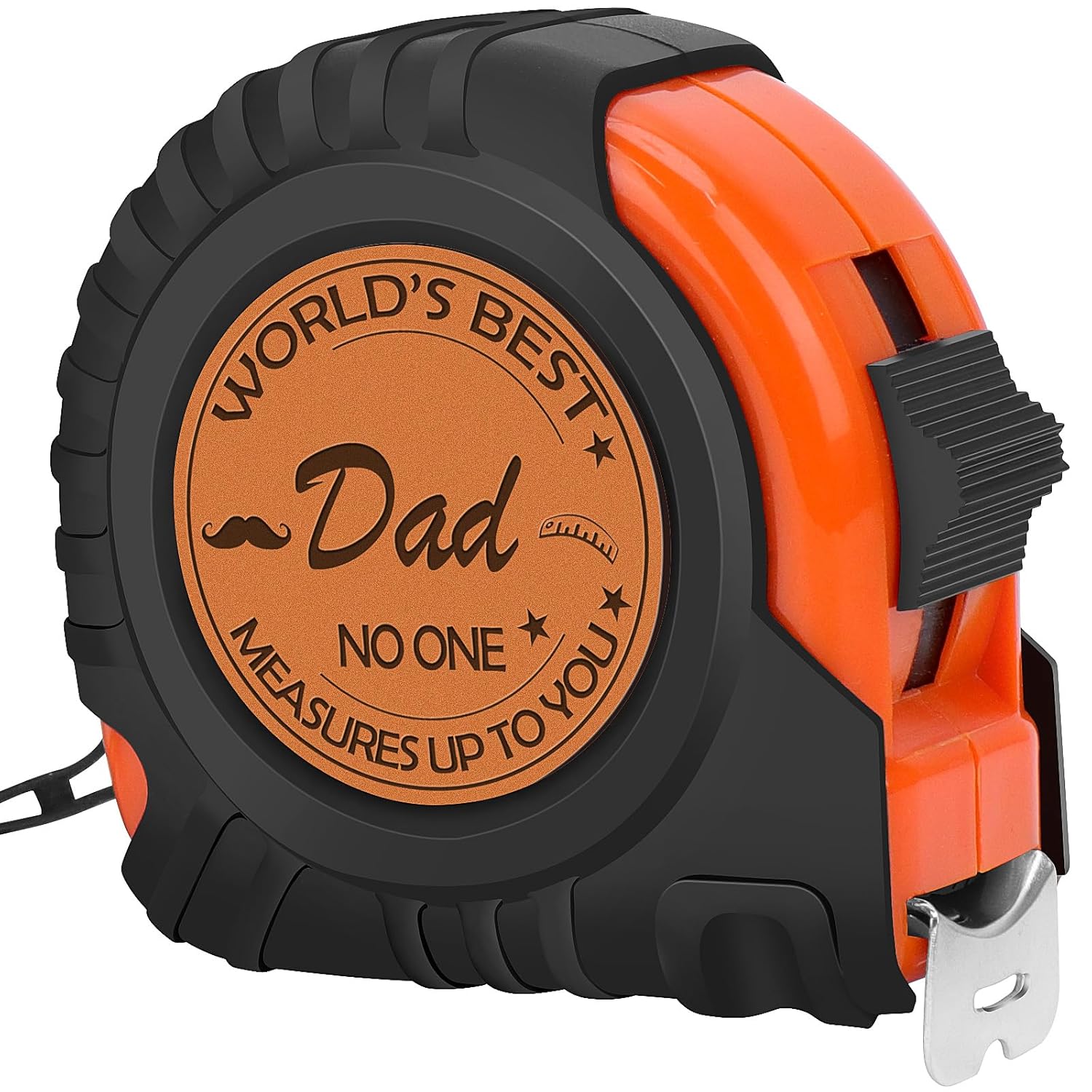 Father's Dad Gifts, Gifts for Dad from Daughter Son, Tool Gifts for Men Genuine Leather Engraved 25 FT Tape Measure