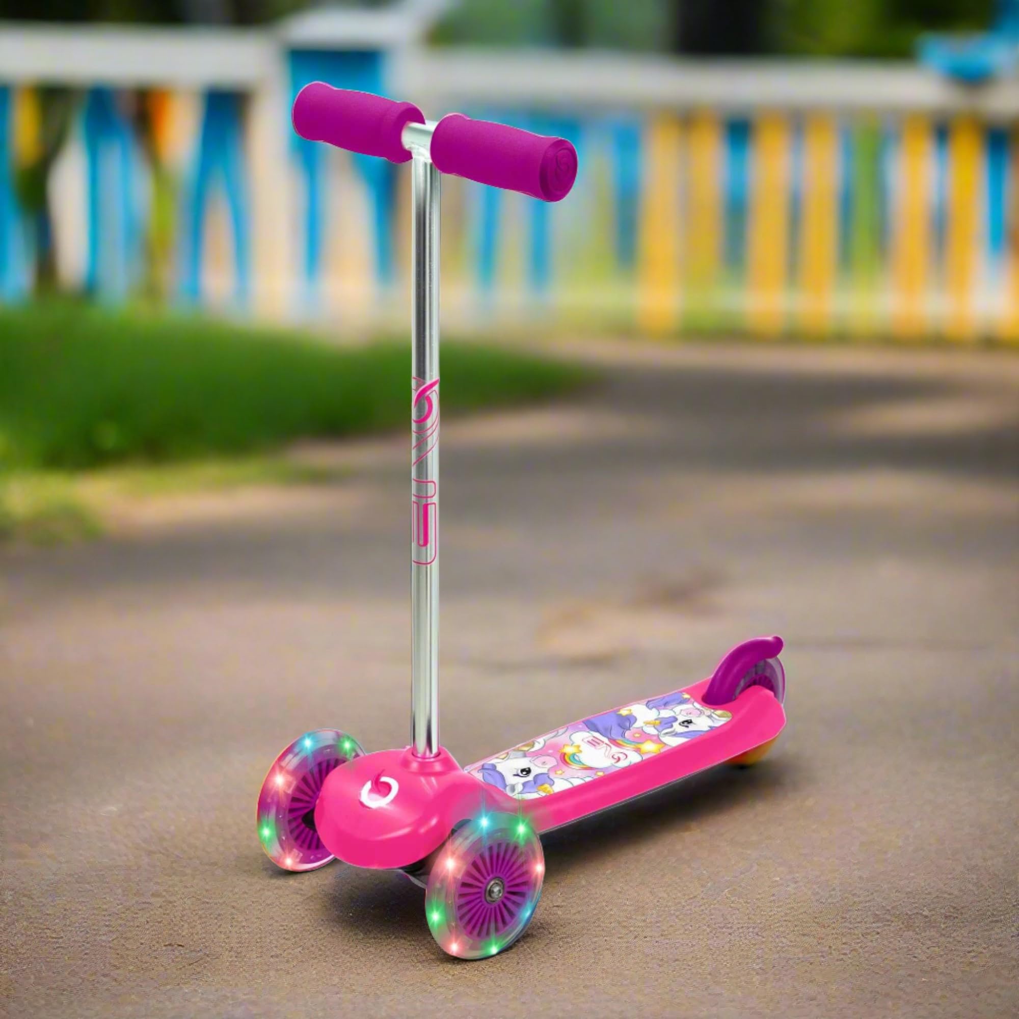Evo 3 Tekerlekli Unicorn Işıklı Scooter : Amazon.com.tr: Oyuncak