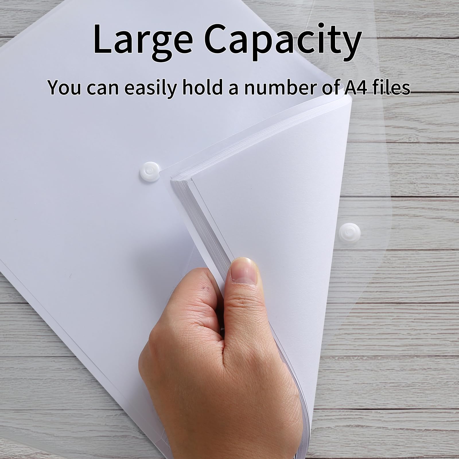 CRESZZLE 20 fundas plastico a4 transparente, plasticos archivador, folders transparentes a4 - Utilizado para la vida diaria y viajes, adecuado para estudiantes, profesores, etc.