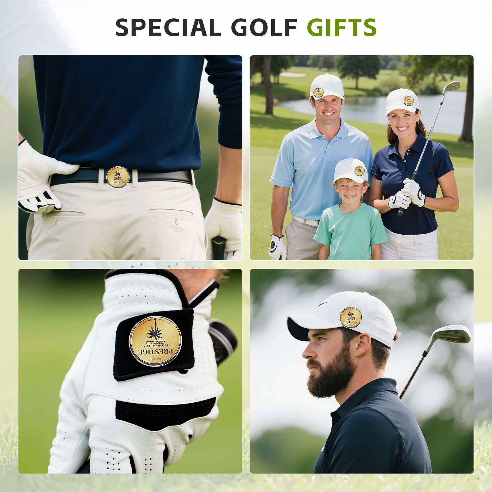 Personalizowane markery do piłek golfowych z magnetycznym klipsem 1 cal