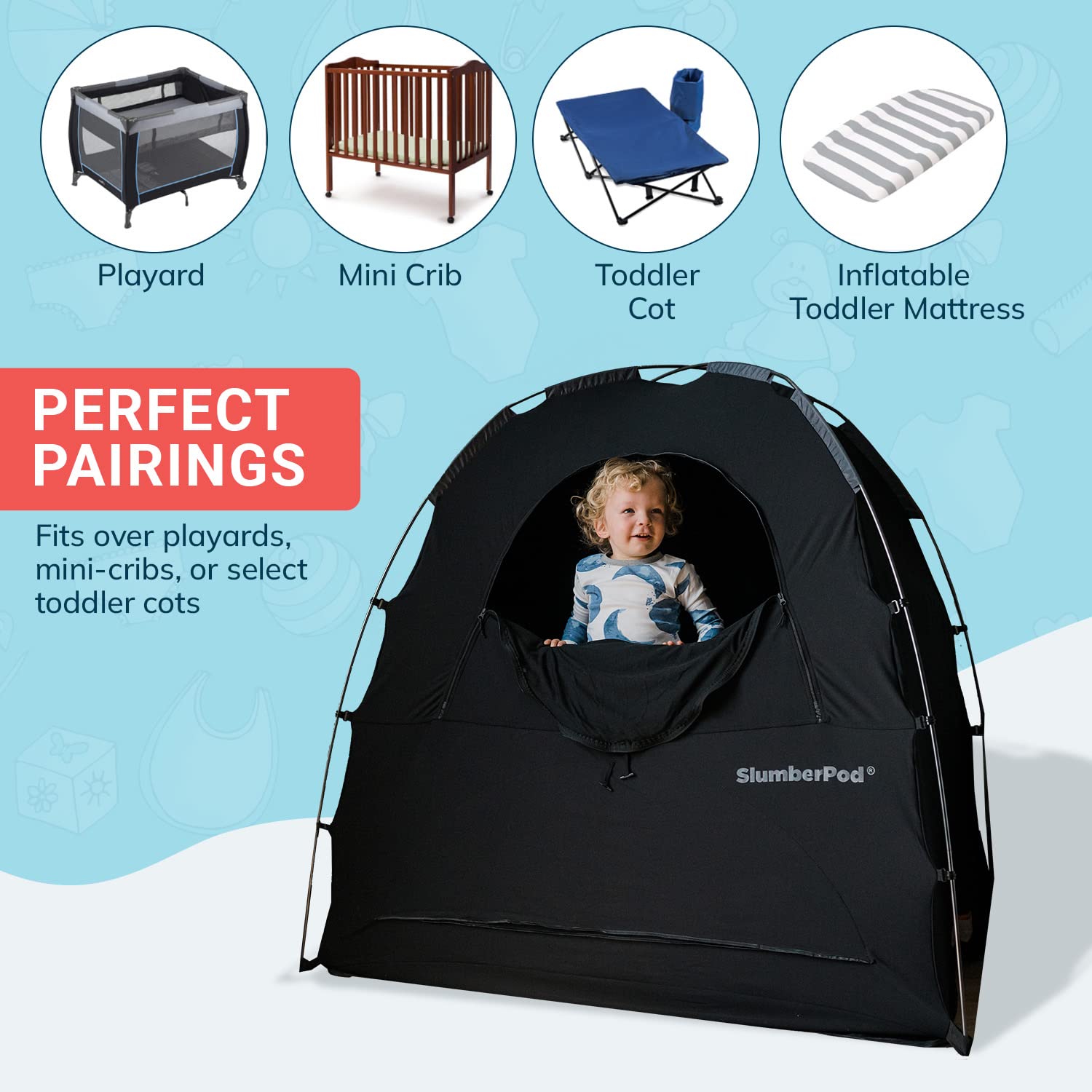 Buy SlumberPod Portable Privacy Pod Blackout Canopy Crib Cover