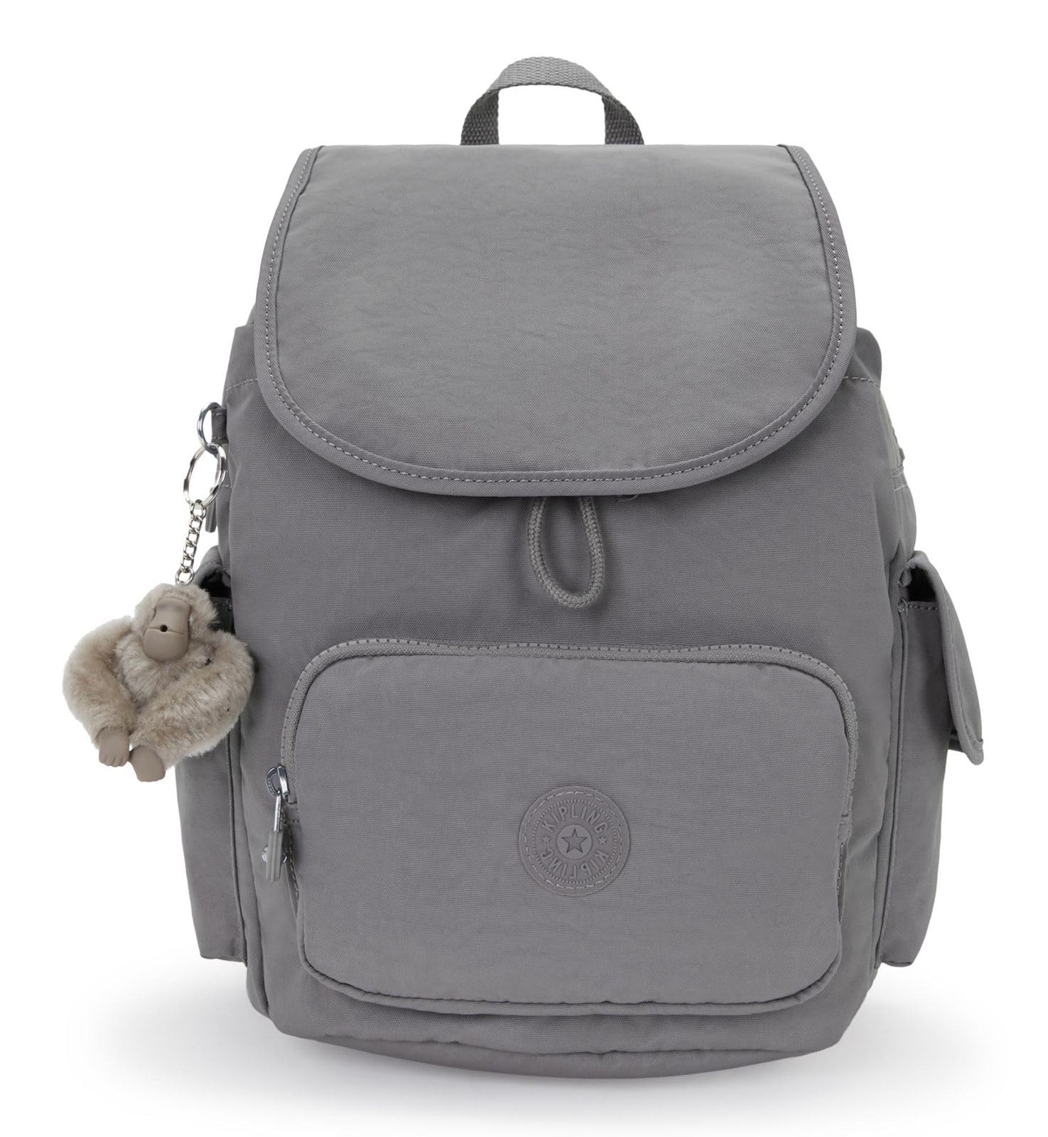 Kipling Women's Grey Small Backpack Inviting 60% Polyamide, 40% Recycled Polyamide