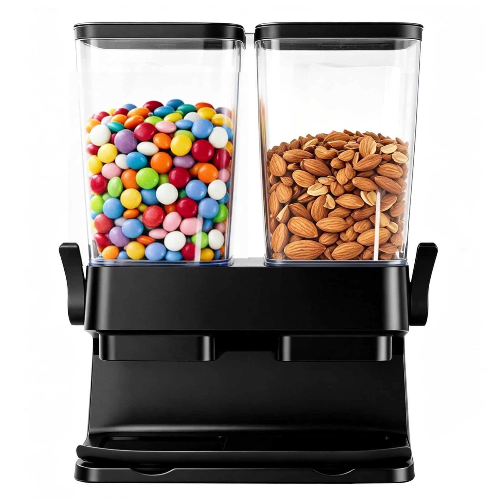 Dispenser per cereali, confezione da 2 pezzi, 3 l, ermetico, doppio dispenser per fiocchi di cereali, contenitore organizer per fiocchi di colazione, dispenser per riso, noci, chicchi di caffè, cibo