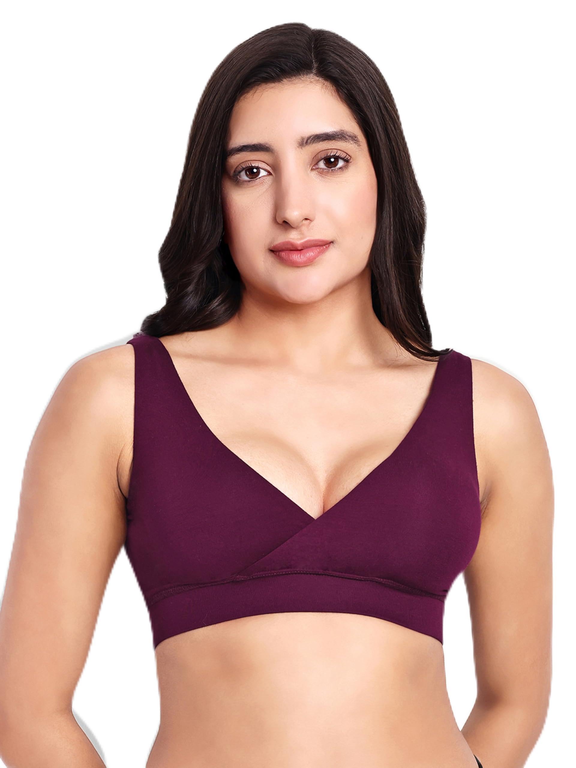 THE MAMA KLUB Maternity Bra | Feeding Bra | Nursing Bra for Women | Non Padded Bra for Women | Bamboo Soft Fabric.-picture-10