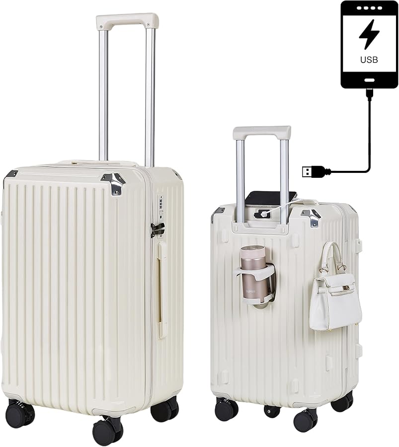 Amazon.co.jp: [VECELO] スーツケース キャリーケース USBポート付き