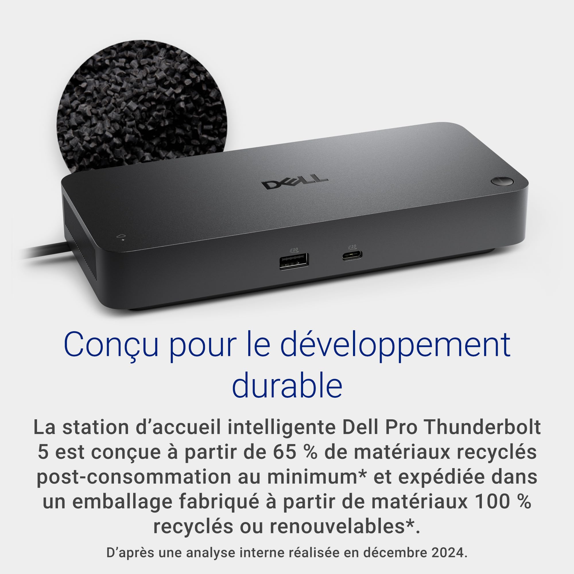 Dell Pro SD25TB5 Station d’Accueil Thunderbolt 5, 300W, 4 Écrans 4K 120Hz/8K