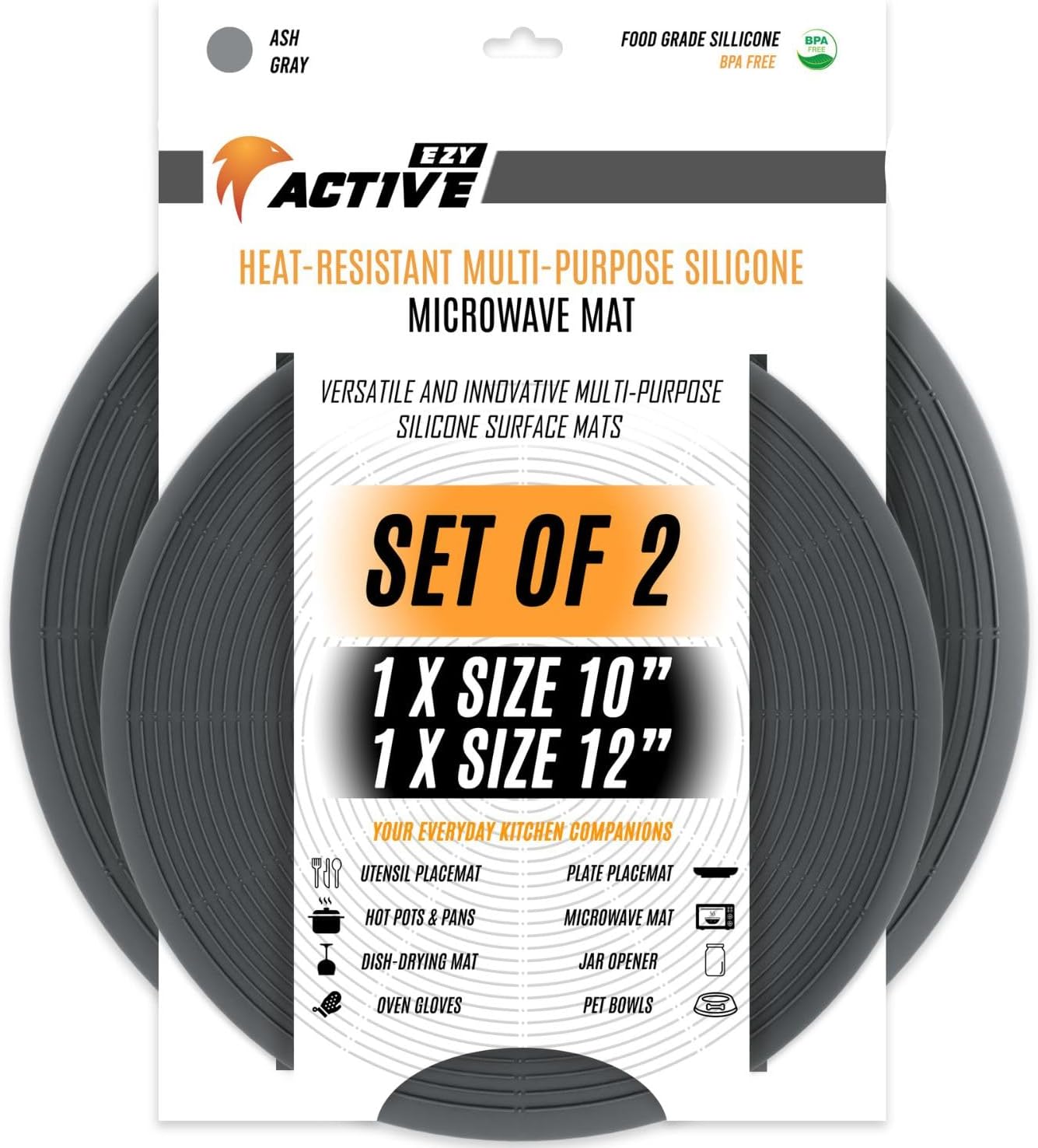 Multi Use Silicone Mat Microwave Pot Holders, Microwave