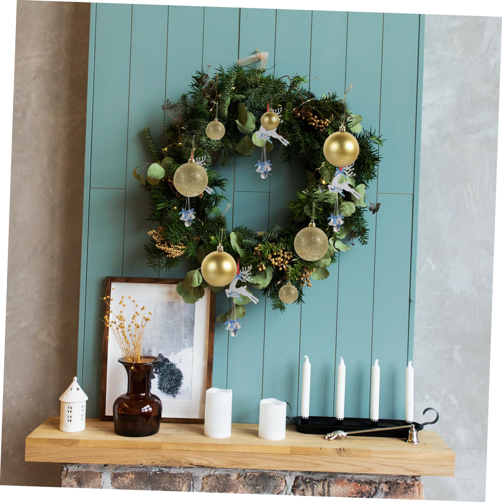 ABOOFAN 100pièces Boule de Noël Décoration de Sapin de Noël à Suspendre Boîte de Décorations Intérieures pour Fêtes