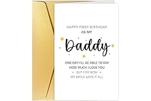 Spercy Dad's First Birthday Card from Baby