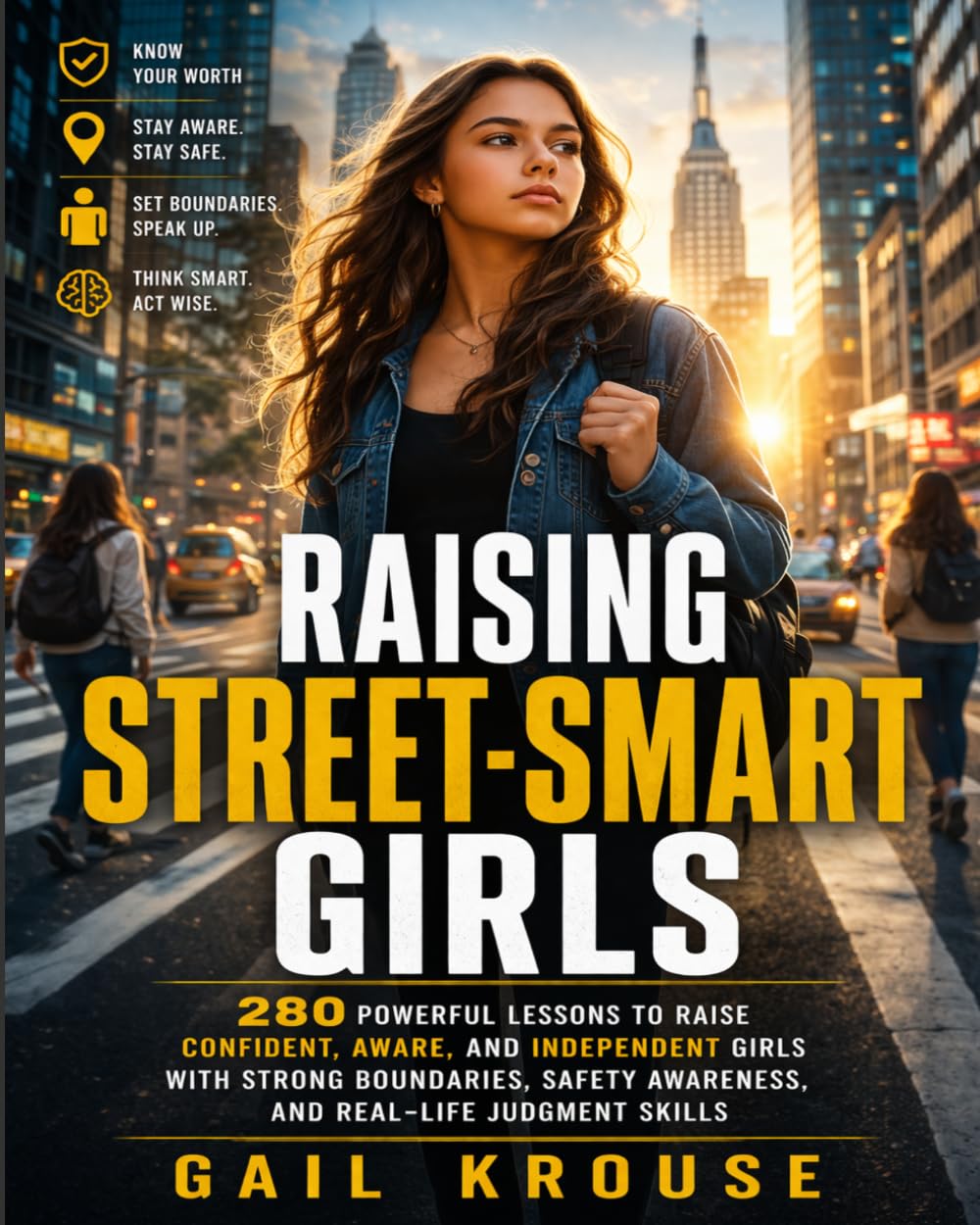 Raising Street-Smart Girls: 280 Powerful Lessons to Raise Confident, Aware, and Independent Girls with Strong Boundaries, Safety Awareness, and Real-Life Judgment Skills