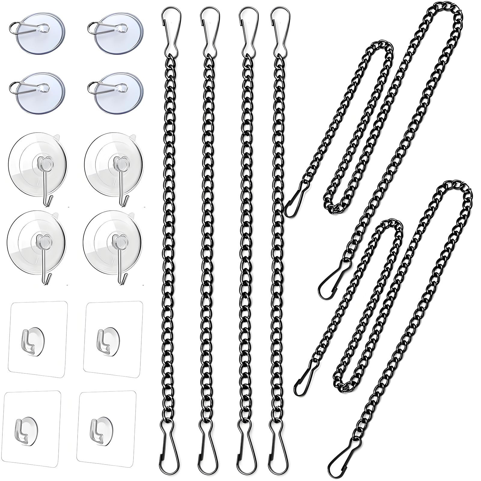 Stylish Window Hanging Chain Set Colorful Design Unique Glass Window Hanging Accessories Perfect for Home Decoration Creative Deck