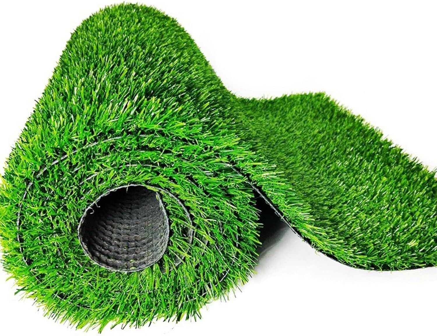 Questo Rotolo di Erba Sintetica realistica - Tappeto di Prato Artificiale Che Non sbiadisce per Giardino, Cortile e Paesaggio - Erba Finta dall'aspetto Naturale 2x8 m (6,56x26,24 Piedi)