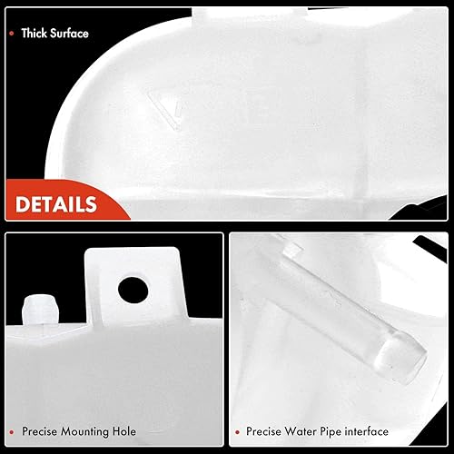 Miniatura 7 de A-Premium Tanque de depósito de recuperación de desbordamiento de refrigerante del motor con tapa compatible con BMW 118i, 318i, i3 2014-2019, i3s,