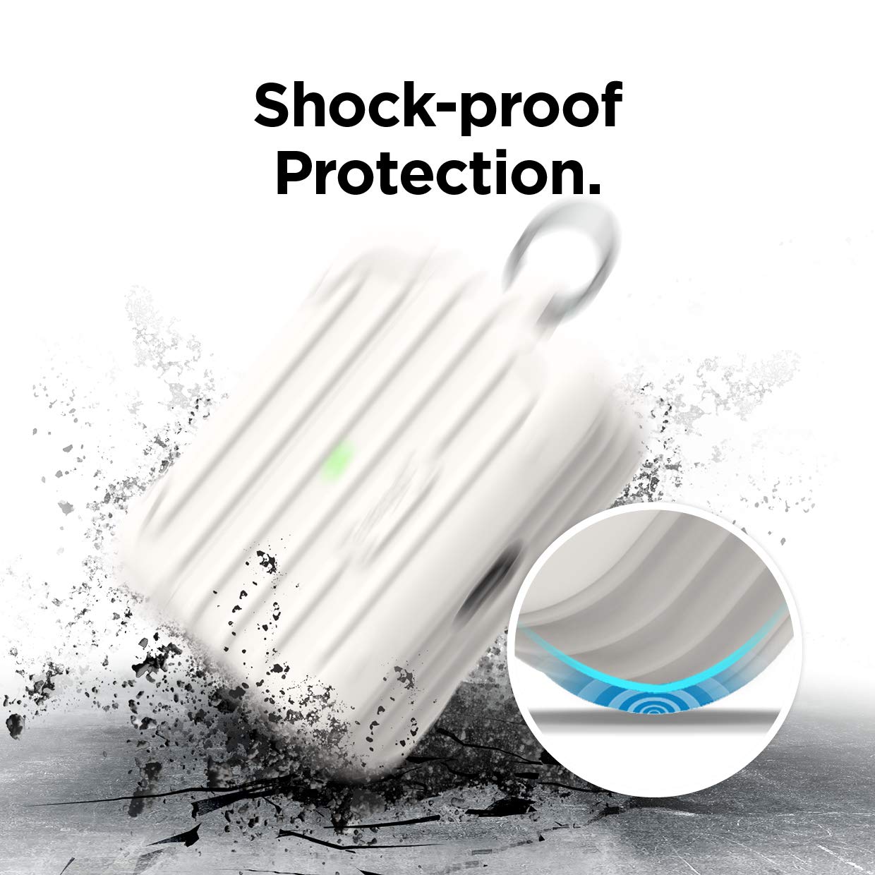 Amazon.co.jp: 【elago】 AirPods Pro 対応 ケース カラビナ 付き 耐 