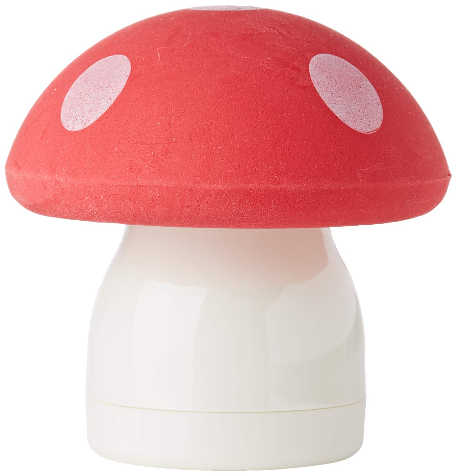 LEGAMIEraser with Sharpener Magic Mushroom, 0.5x5 cm, Red Version, to Clear and Tempere, Rubber with Mushroom Shape Sharpener