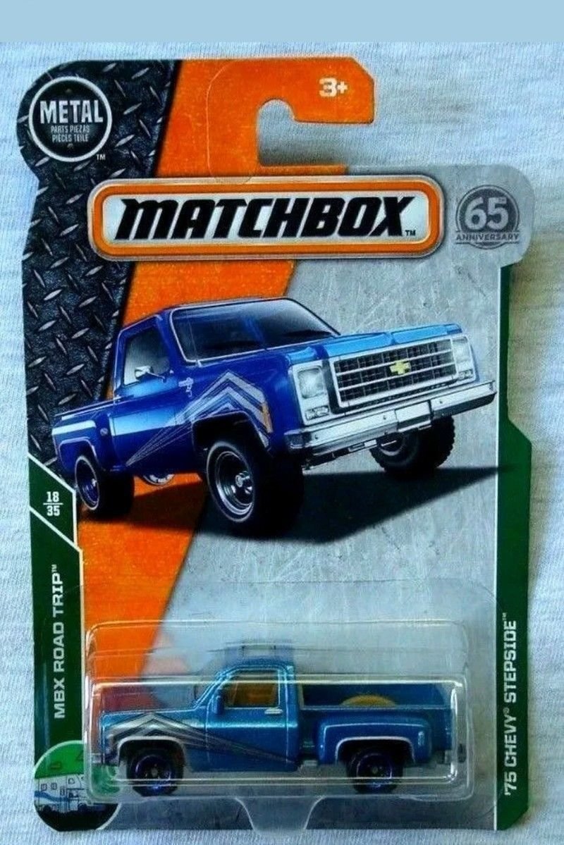 MATCHBOX '75 CHEVY STEPSIDE MBX ROAD TRIP 65th Anniversary RARE 18/35