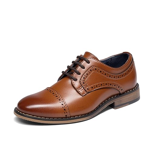 Bruno Marc Boy's Prince-K1 Classic Oxfords Dress Shoes
