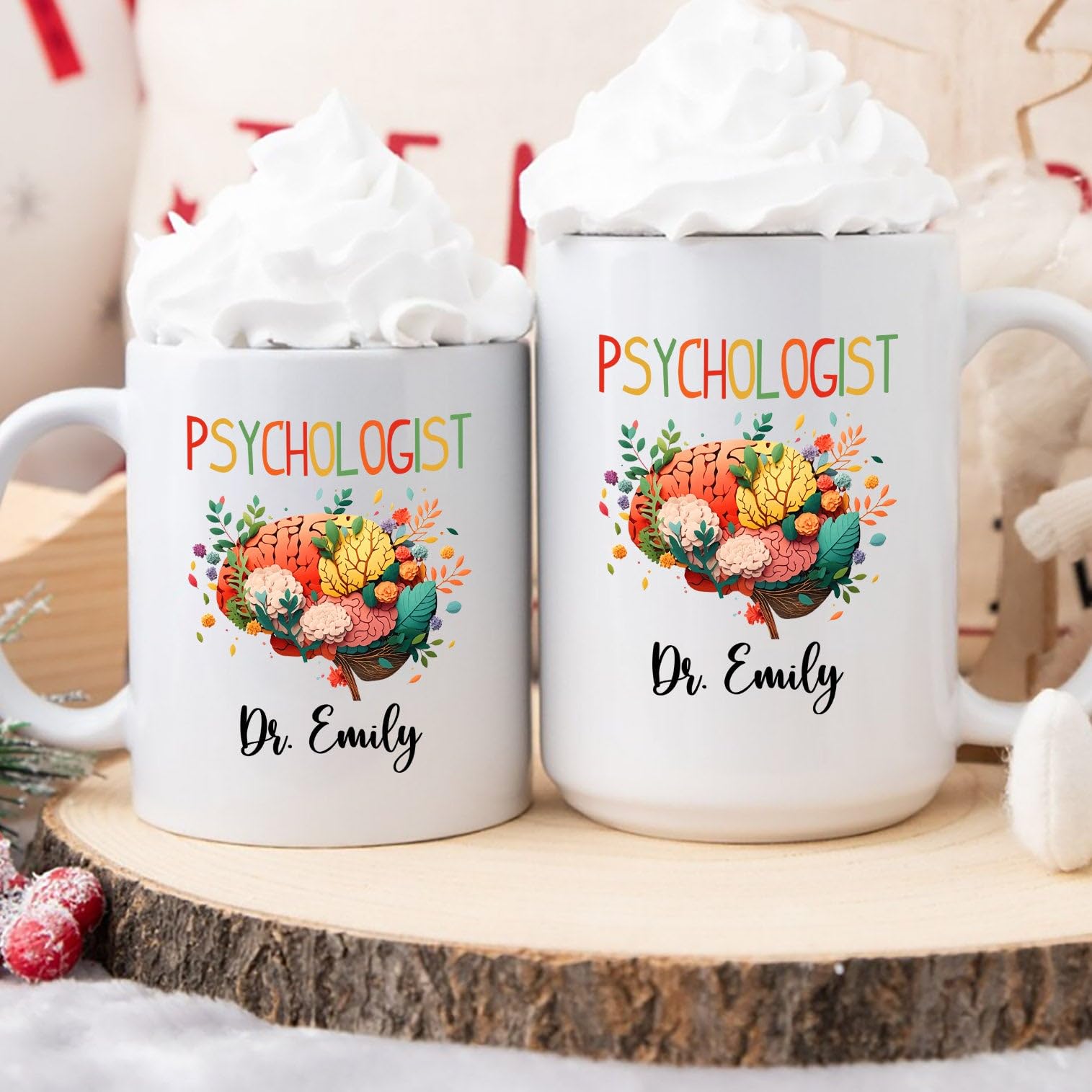 Amazon.com: Personalized Psychologist Mug, Psychologist Gifts, Custom Name Psychologist  Coffee Mug, Psychology Ceramic Mug For Coworkers, Floral Mental Health  Matters Brain Cup, Psychologist Teacup 11oz 15oz : Home & Kitchen