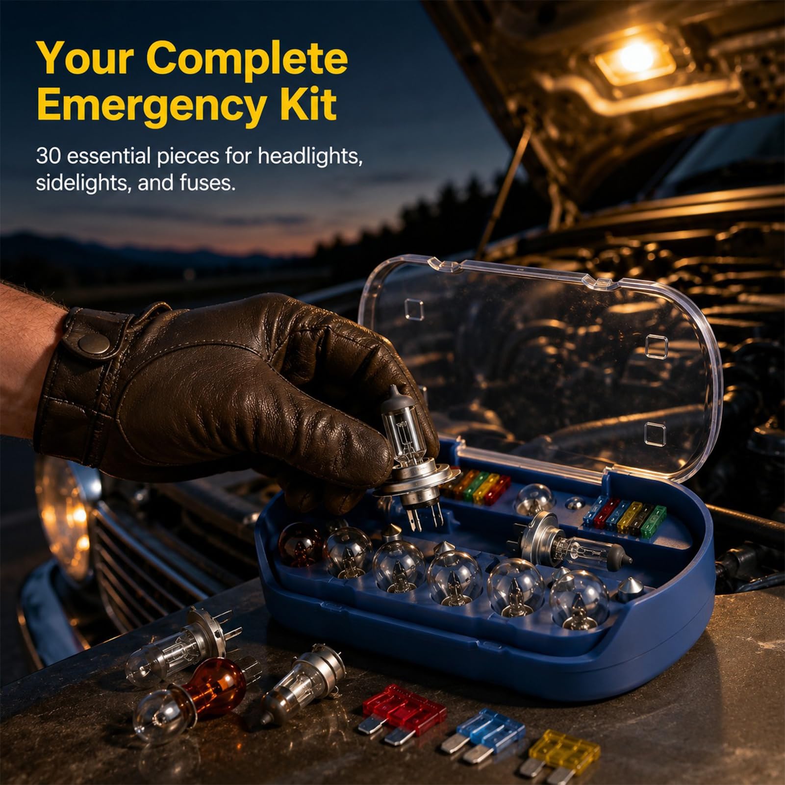 Kit D'ampoules De Voiture Universelles H7 éclairage Fusible Ensemble12 V 55 W, 30 Pièces, Pièces De Rechange Pour Lampe De Secours Boite Ampoule Voiture