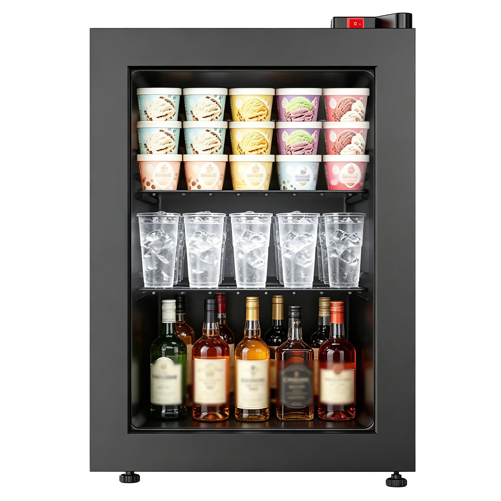 ADT 1 2.1 cu ft Upright Freezer Cream