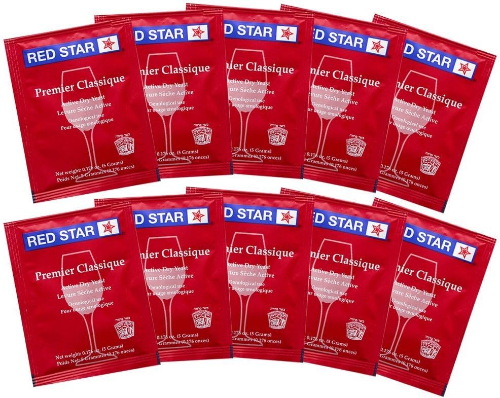 Red Star YRHfvF Active Dry Yeast, Premier Classique, Pack of 10 (2 Units)
