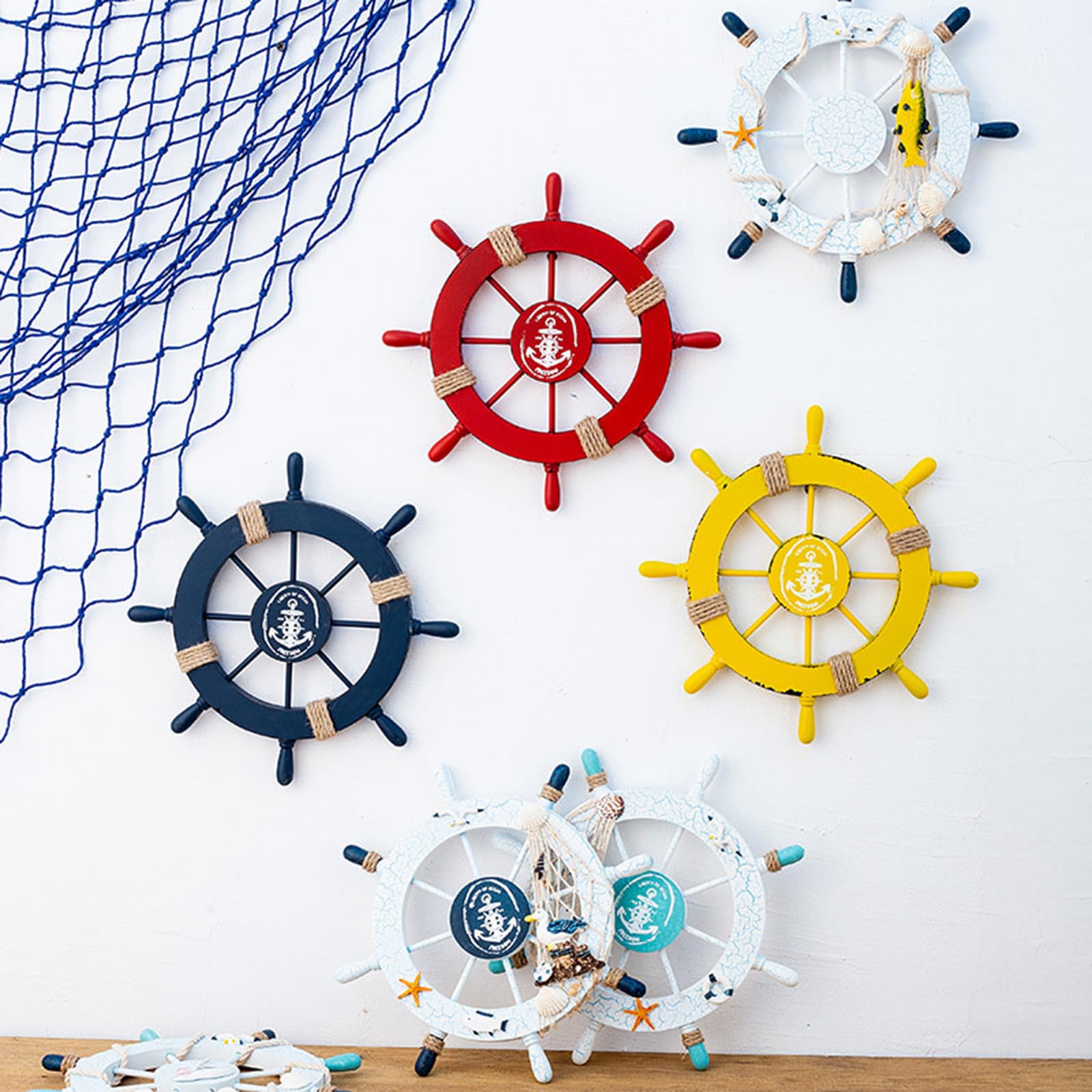 Decoracion de timon de barco,Decoracion Nautica,Decoracion de pared de timon de barco nautico,Decoracion de pared de timon de barco,para la puerta de la pared Home Office Decoracion del hogar ,A4