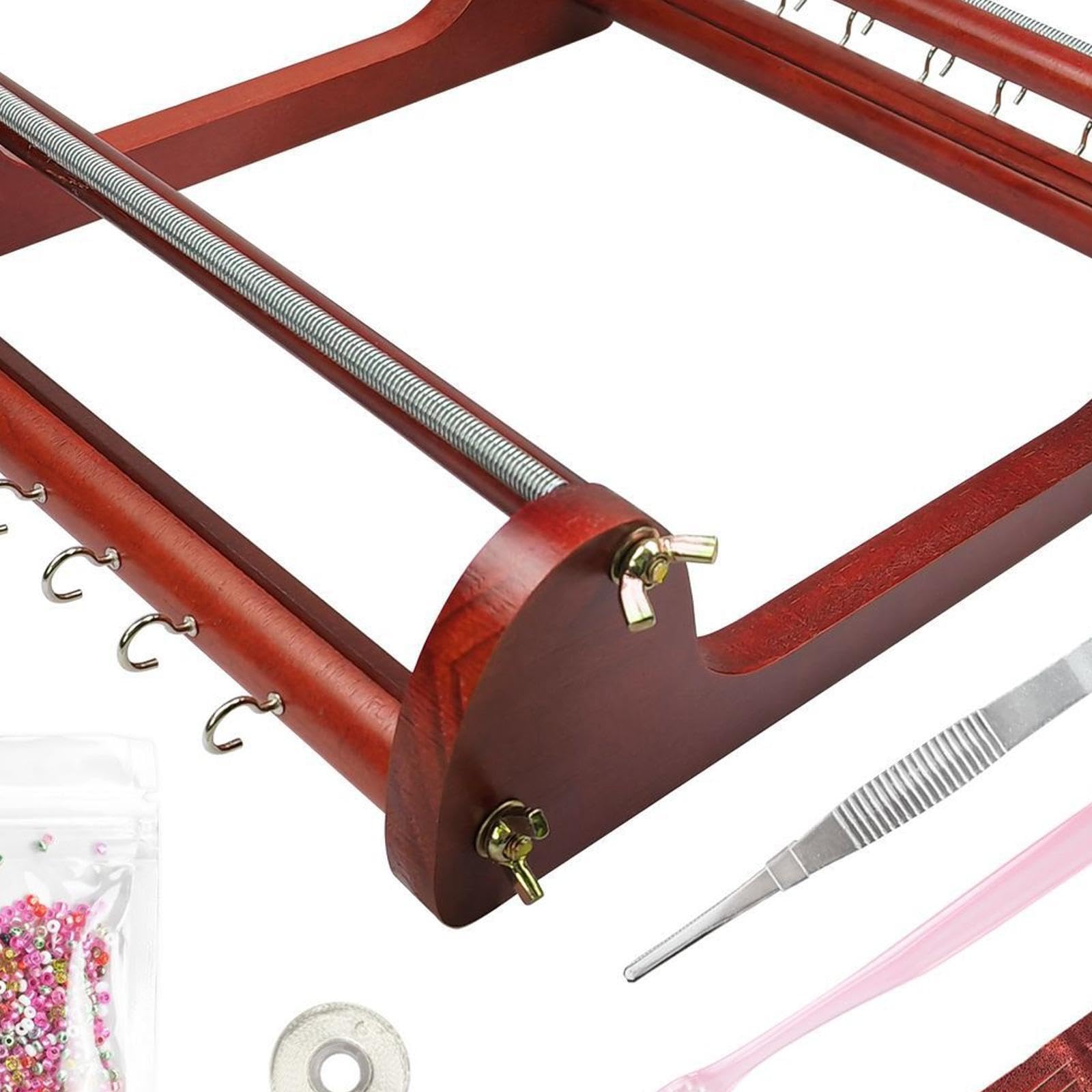 Macchina per tessere perline di legno, gioielli fatti a mano, braccialetti, kit per perline artistiche, piccolo kit di di legno, componenti essenziali