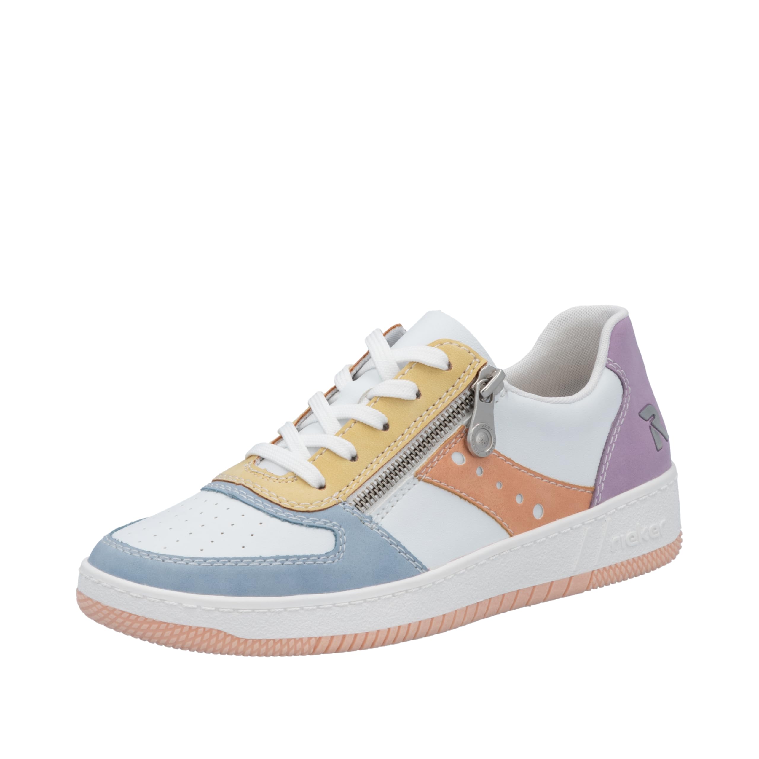 Rieker Ladies 100% Vegan Casual Trainers M5520-91 - White Synthetic - UK Size 7.5 - EU Size 41 - US Size 9.5