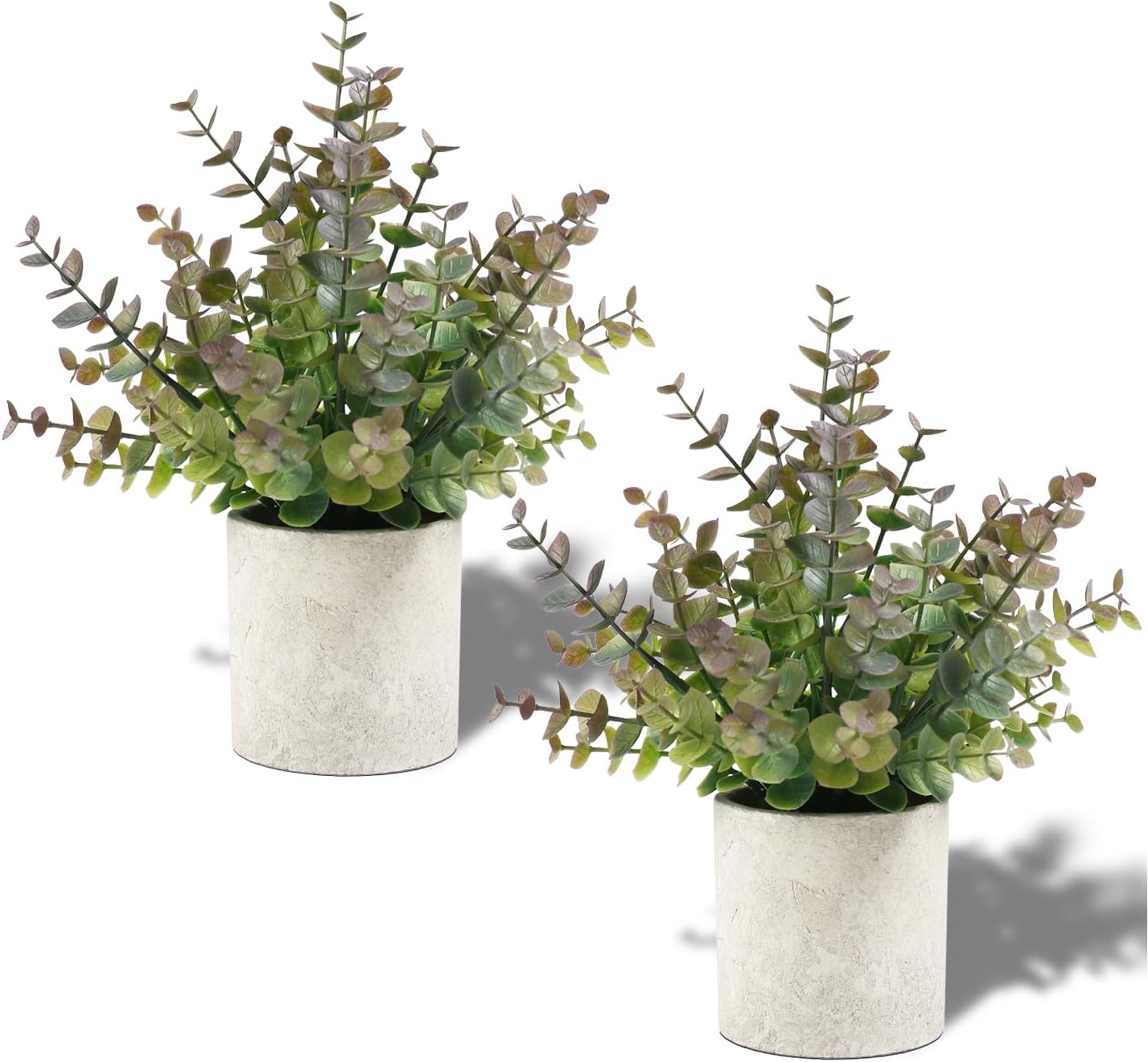 Coferset 2 Pack Small Fake Plants Christmas Greenery