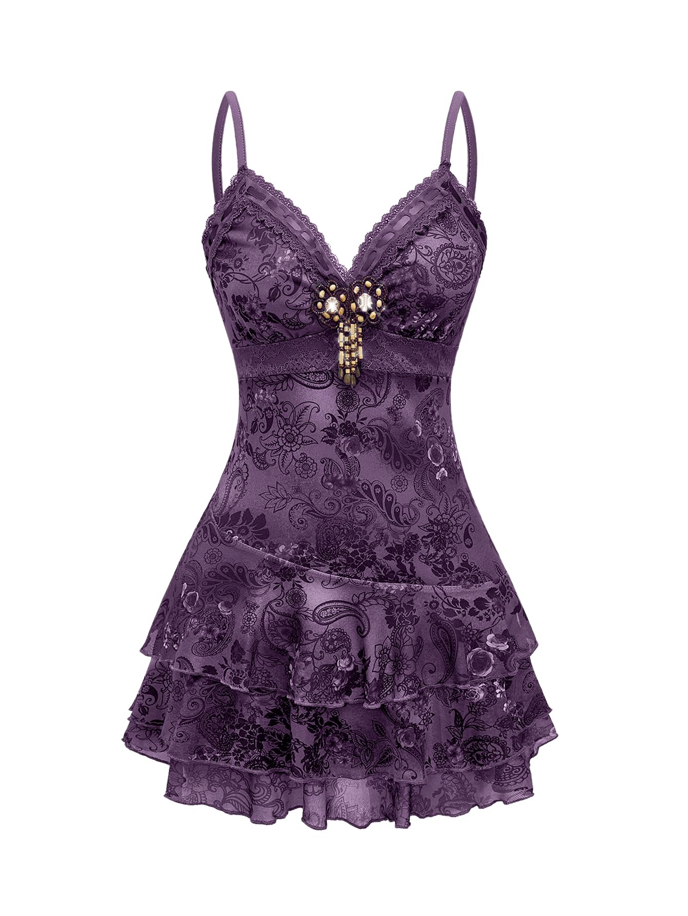 Verdusa Y2K Gothic Boho Dress