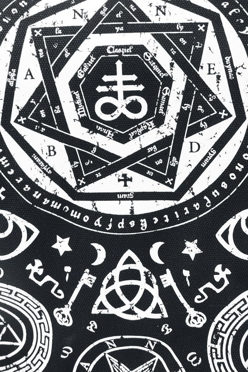 Banned Alternative Pentagram Unisex Umhängetasche schwarz