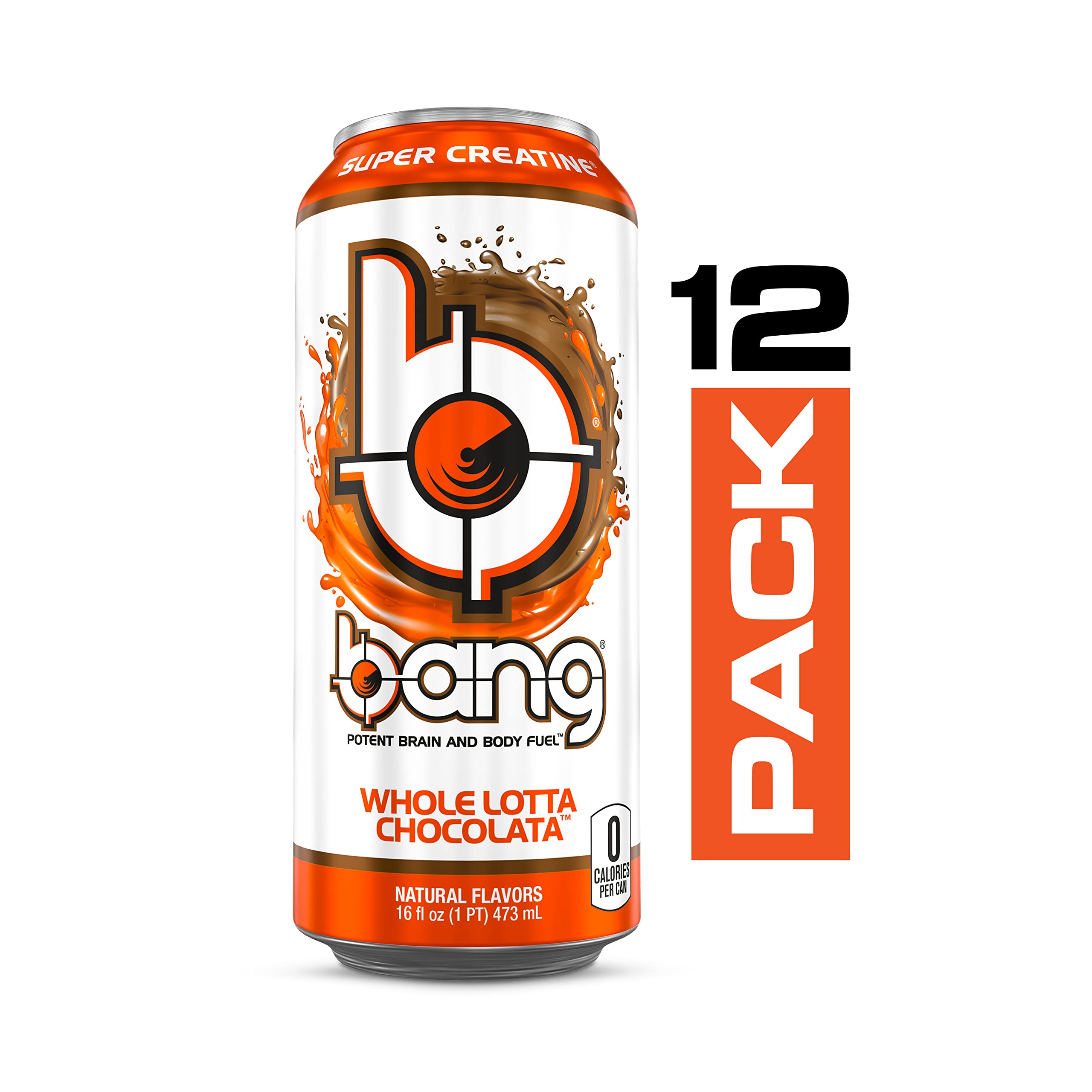 Bang Whole Lotta Chocolata Energy Drink, 0 Calories, Sugar Free with