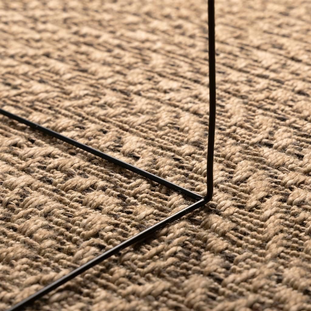 Teppich 140x200 cm Jute-Optik Innen und Außen, Teppich Schlafzimmer, Teppich Wohnzimmer, Carpet Bedroom, Büroteppich, Teppischwhonzimmer - 364840