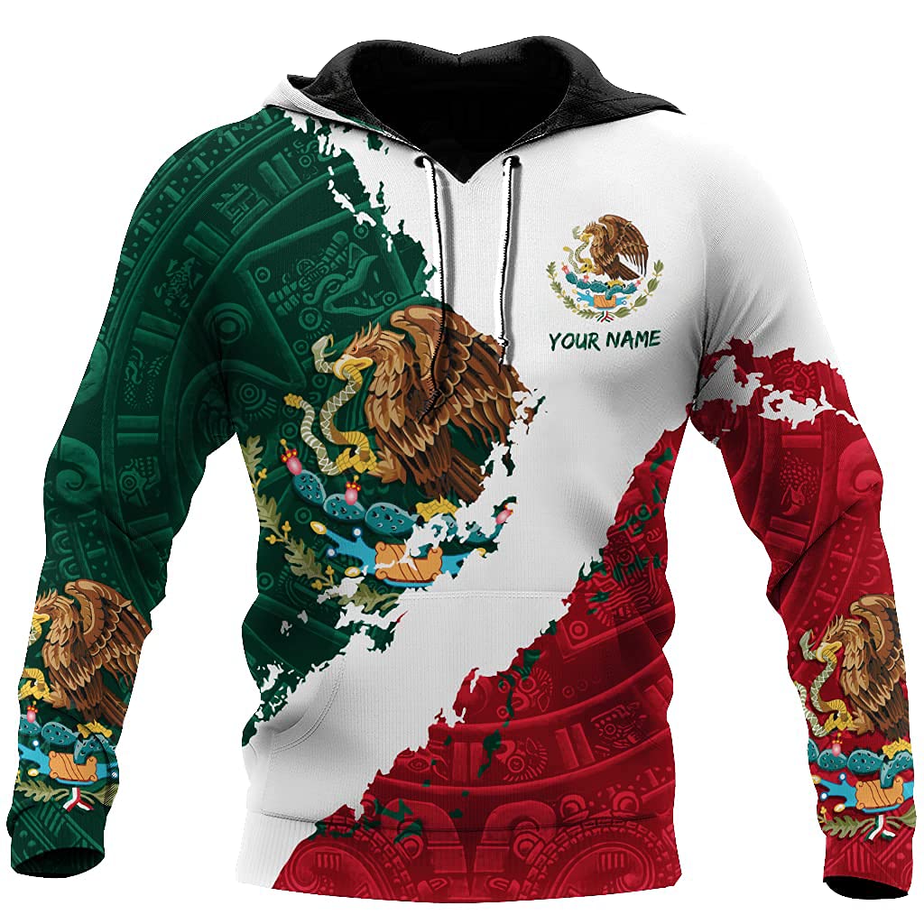 Personalized Mexico 3d All Over Printed Unisex Shirts Red White 3d Hoodie