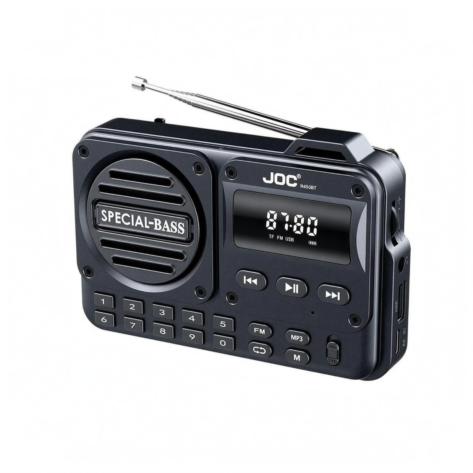 Portable Rectangular Radio Telescopic Antenna Digital Display Radio Compact Broadcast Broadcast Unit Black English Manual-image-24
