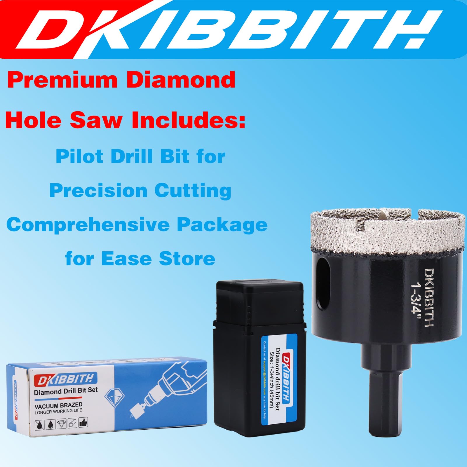 Diamond Hole Saws - Cut Tile, Stone & More -6 Diamond Hole Saws - Cut Tile, Stone & More -6