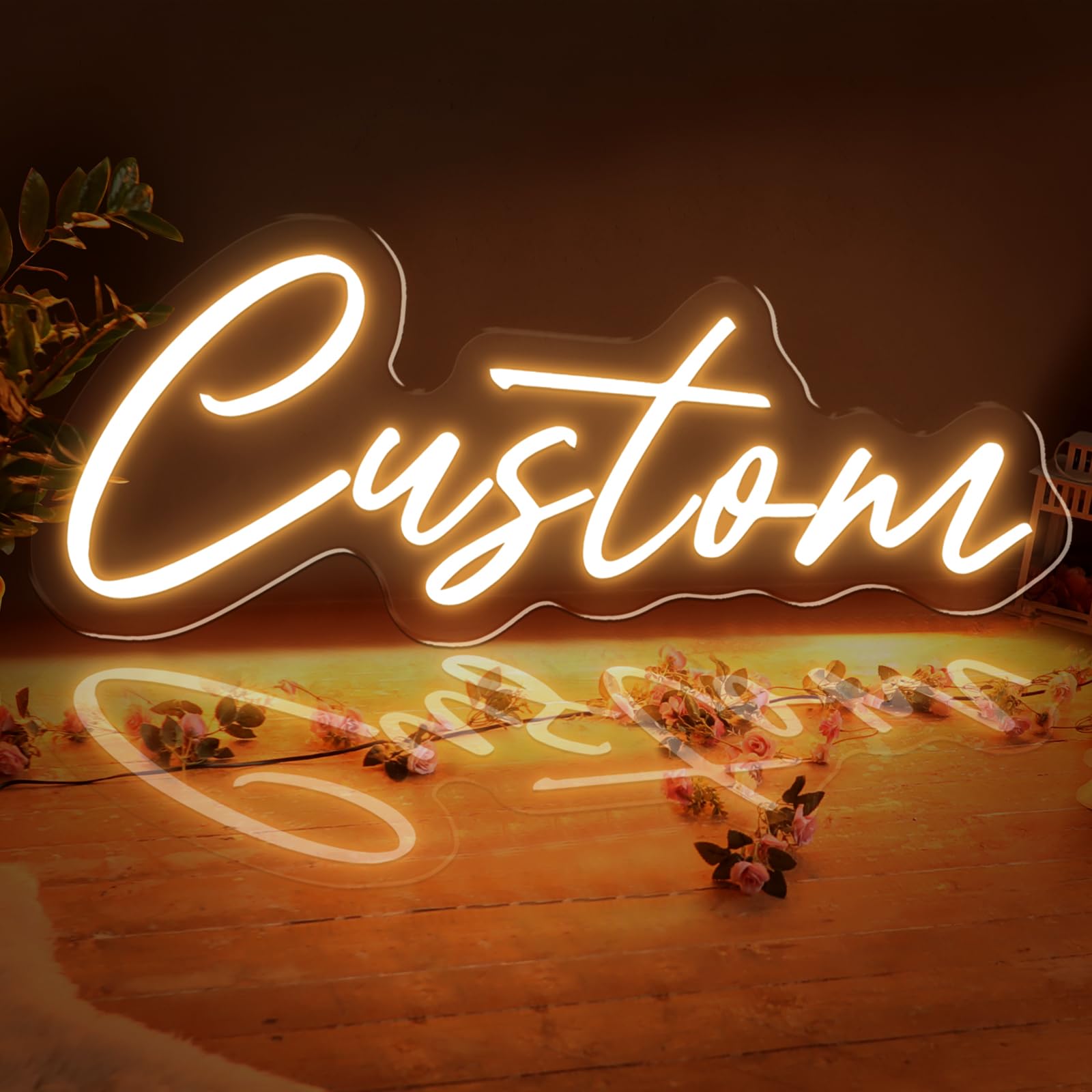 Custom LED Sign for Wedding, Custom-Made Neon Lights for Wedding Neon Light Led Neon Signs Light for Birthday Party Decor, Bachelorette Party, Wedding,Custom neon sign