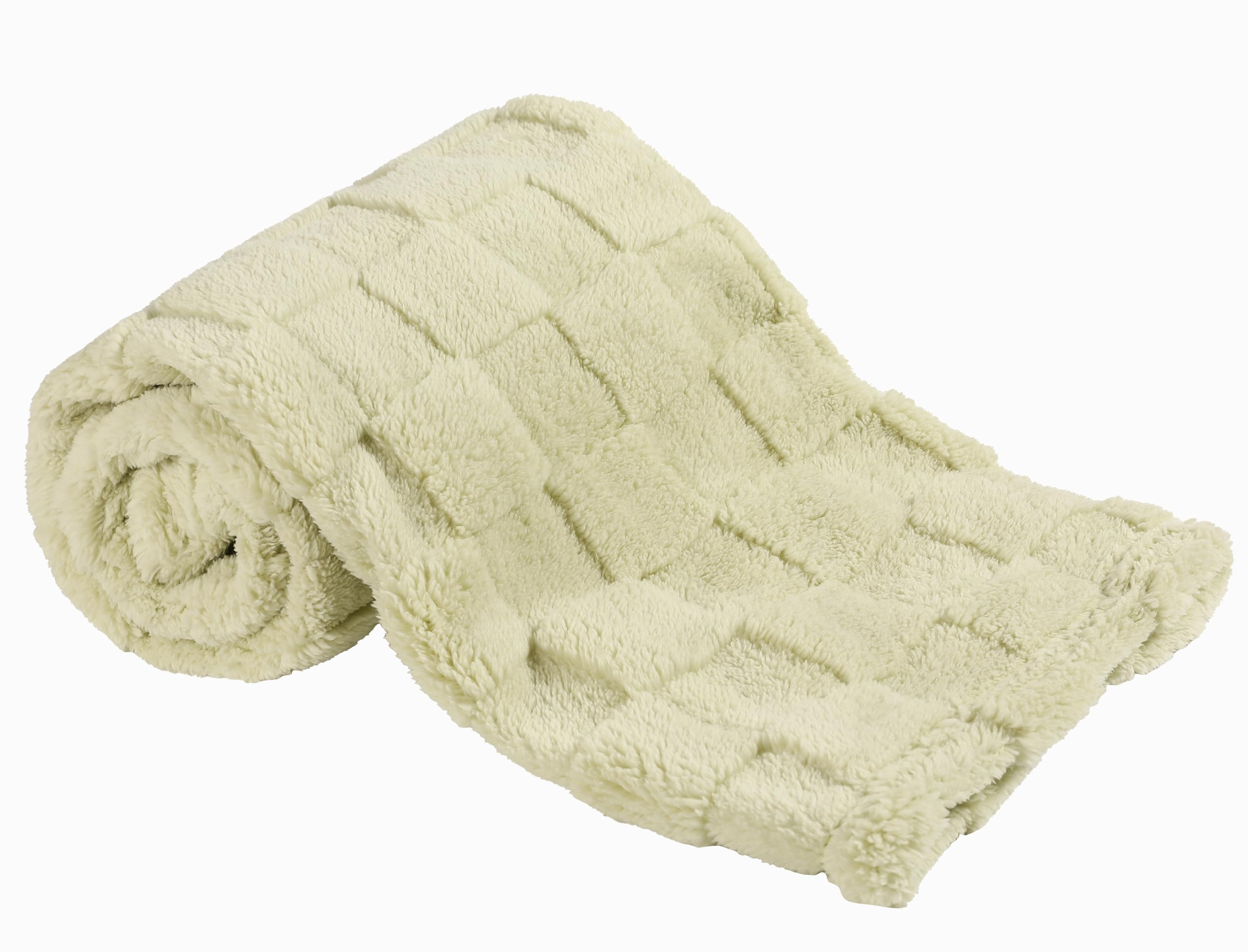 Kleitung Sherpa Baby Blanket for Girls Toddlers Fleece Fluffy Fuzzy Blanket for Baby,Soft Warm Cozy Fleece Blanket,Receiving Blanket for Infant Newborn 30x40inch (Checkered-Green, 30 * 40)