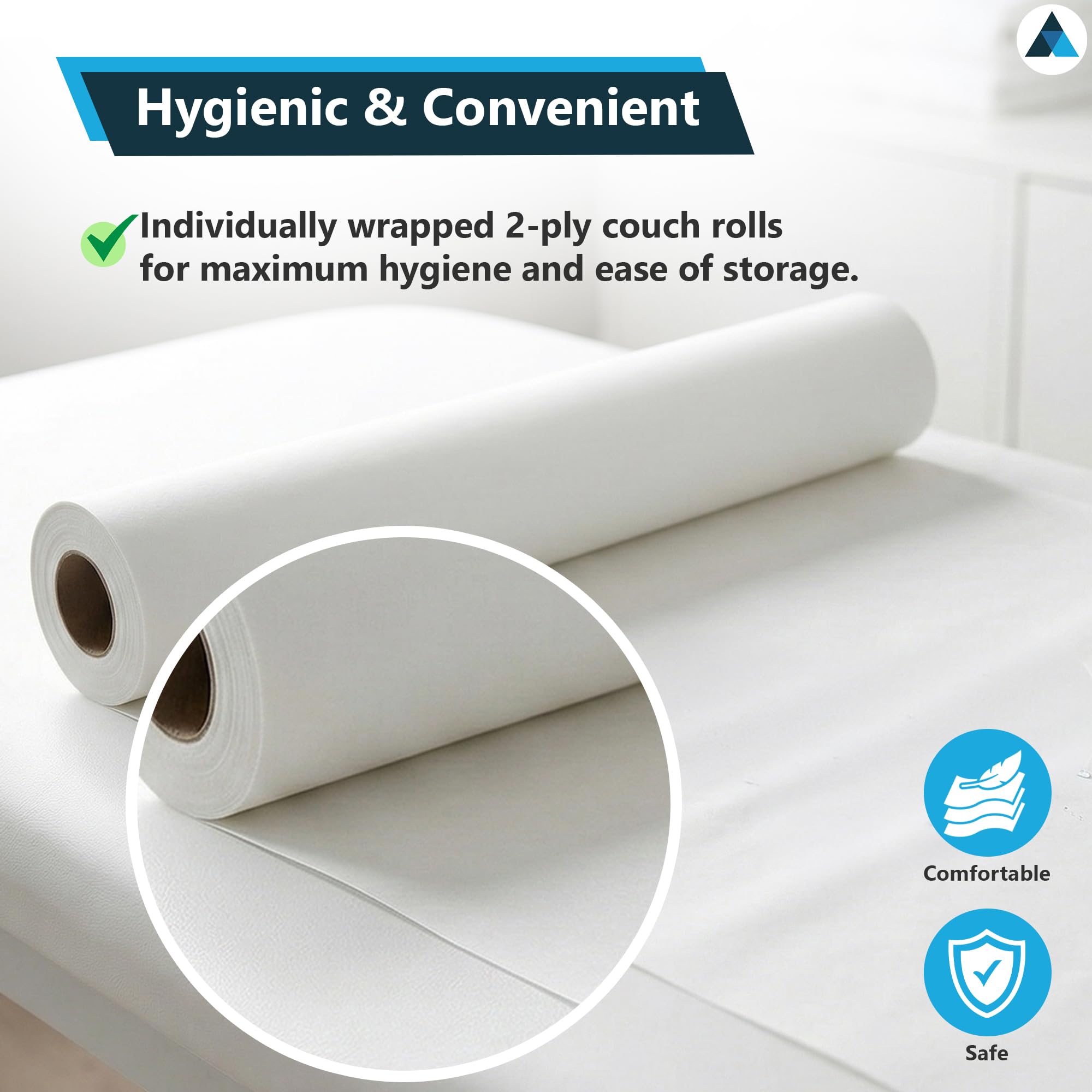 NationwidePaper - Rotolo di carta igienica a 2 veli, in pura cellulosa, extra resistente, larghezza 50 cm, lunghezza 40 metri (9 rotoli)