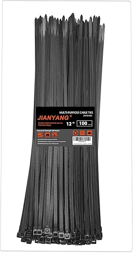 Bridas de 12 pulgadas de doble cara dentadas, resistencia a la tracción de 100 libras, bridas de alambre resistentes con autobloqueo, ajustables,